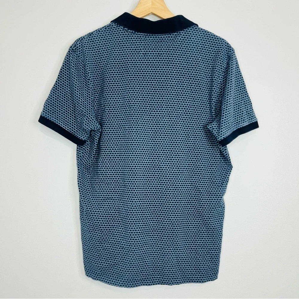 Geo Printed Luxury Touch Soft Standard Cotton Polo M